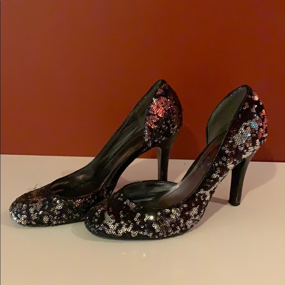 Sequin High Heels